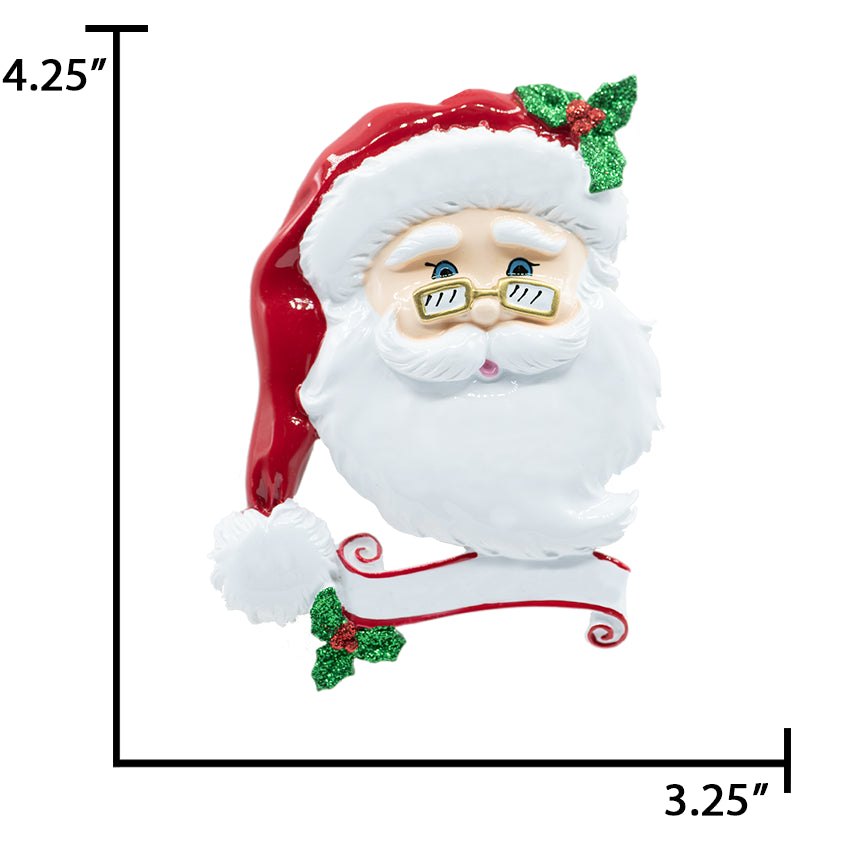 Personalized Santa Christmas Tree Ornament