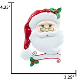 Personalized Santa Christmas Tree Ornament