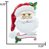 Personalized Santa Christmas Tree Ornament