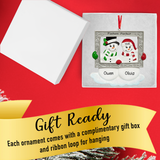 Custom Our 1st Christmas Together Ornament Snowman Couple