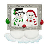 Custom Our 1st Christmas Together Ornament Snowman Couple
