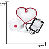 Personalized Doctor / Nurse Christmas Ornament with Stethoscope