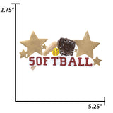 Personalized Softball Christmas Ornament 2026