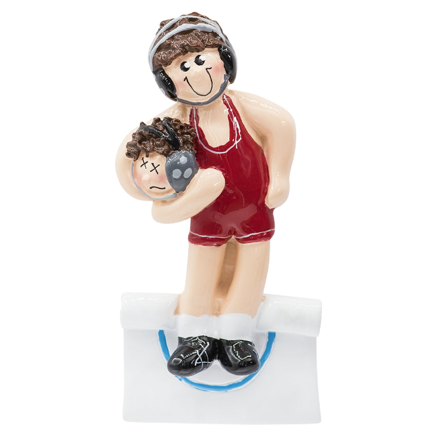 Custom Wrestling Boy Christmas Ornament