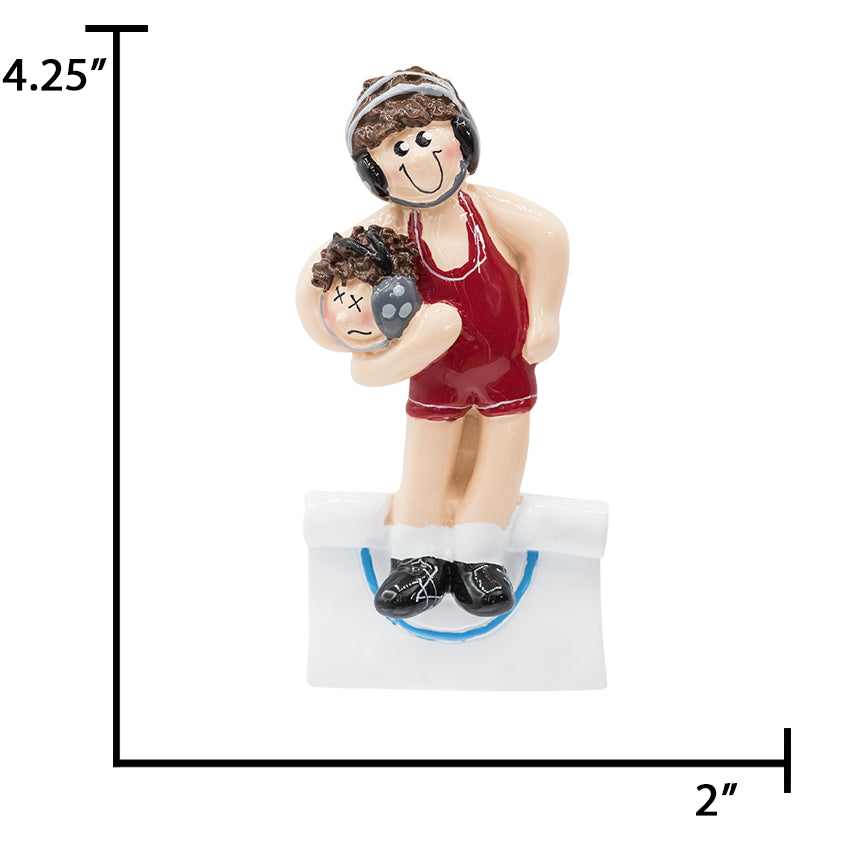 Custom Wrestling Boy Christmas Ornament