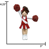 Custom Christmas Cheer Ornament - Pom Pom Girl 2026