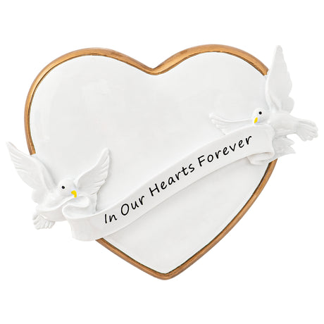 Personalized in Our Hearts Forever Christmas Ornament