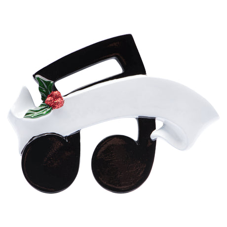 Personalized Music Note Christmas Ornament