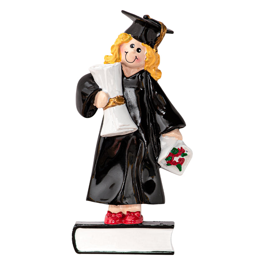 Personalized Graduate Girl Christmas Ornament