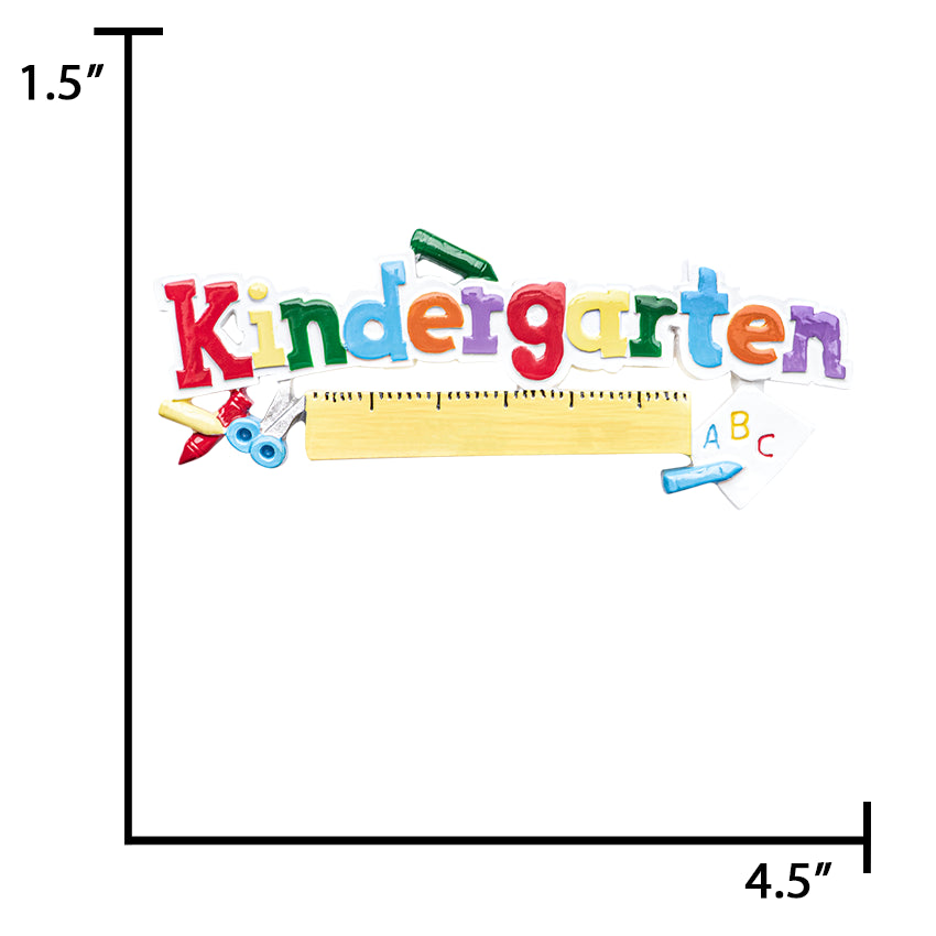 Personalized Kindergarten Christmas Ornament