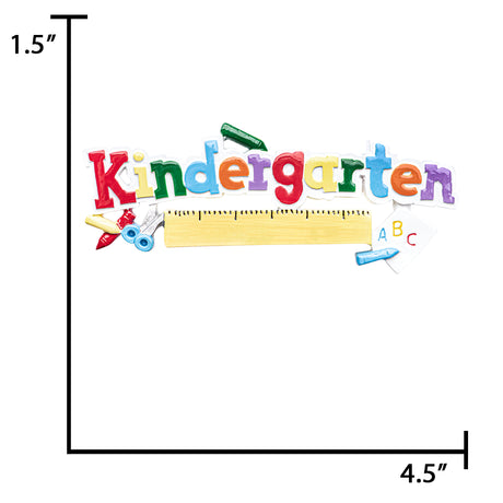 Personalized Kindergarten Christmas Ornament