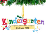 Personalized Kindergarten Christmas Ornament