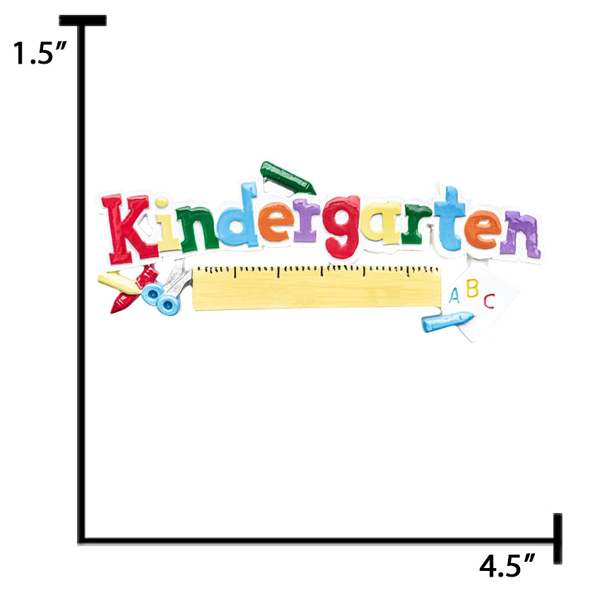 Personalized Kindergarten Christmas Ornament
