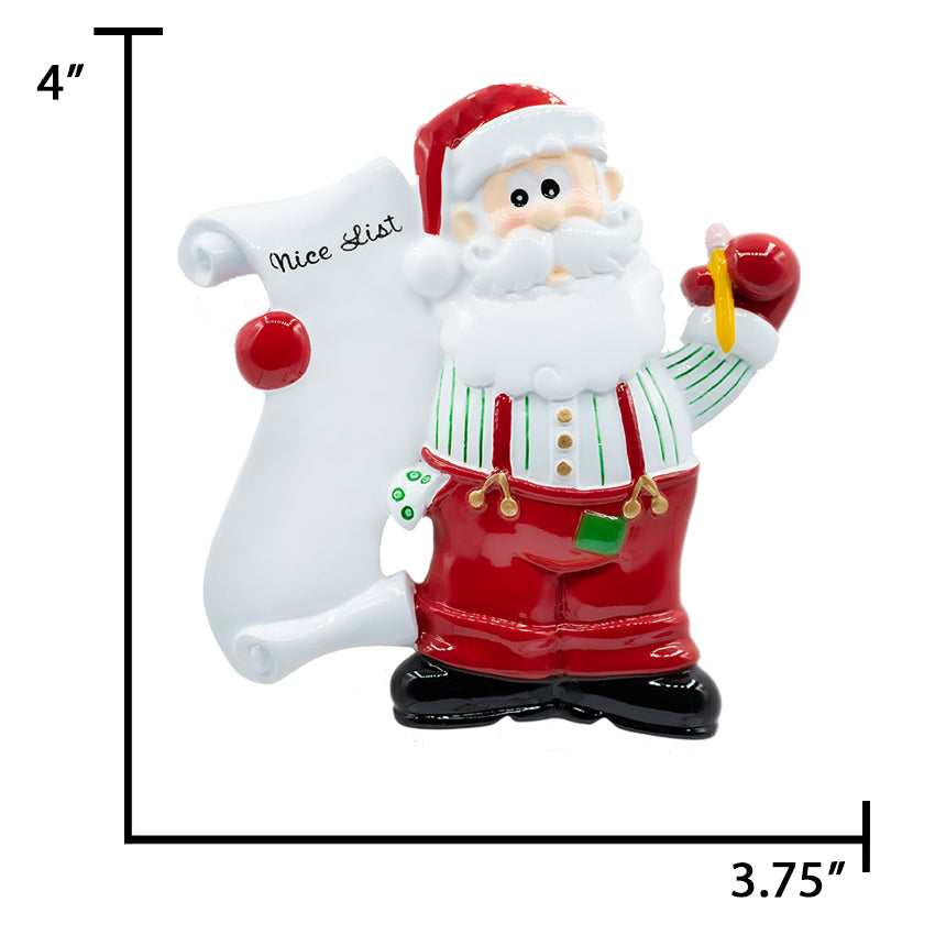 Personalized Santa Christmas Ornament
