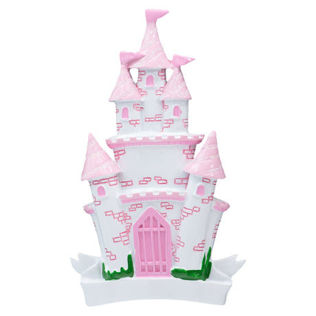 Personalized Princess Castle Christmas Ornament