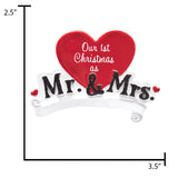 Personalized Our First Christmas as Mr & Mrs Ornament