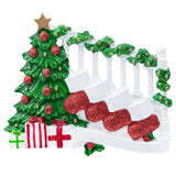 Personalized Stocking Family of 4 Christmas Ornament - 2026