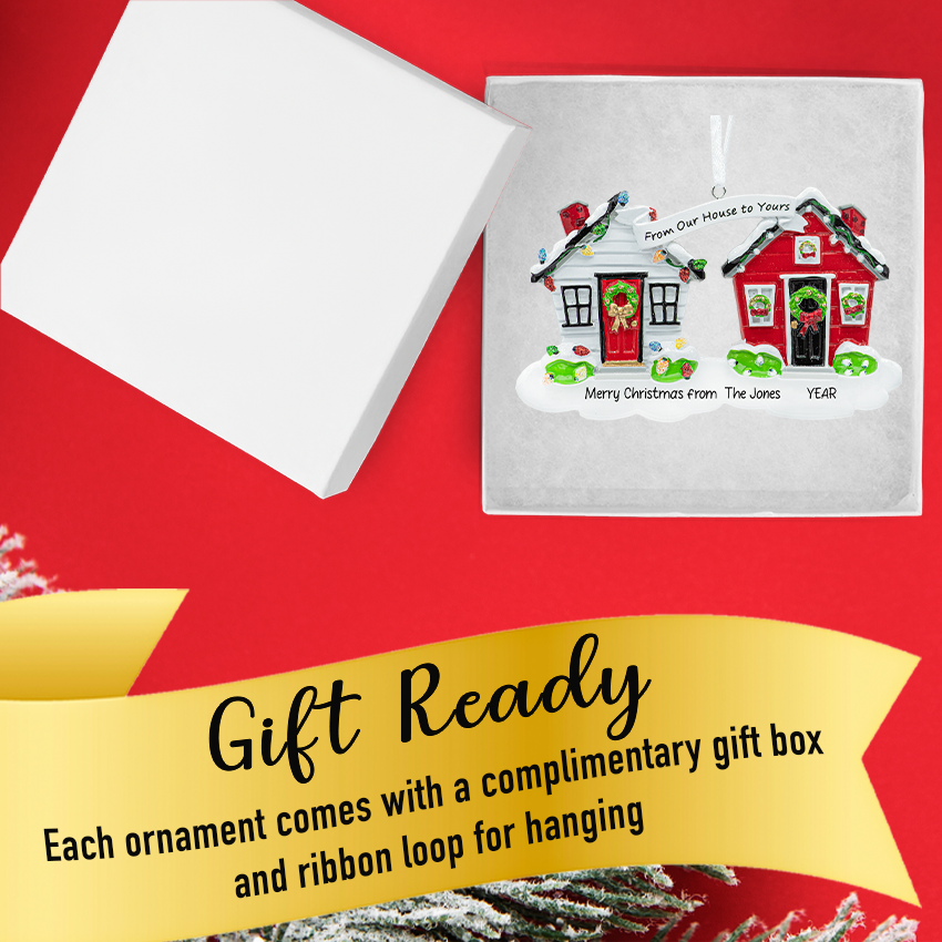 Personalized Neighbor Christmas Ornament - New Home