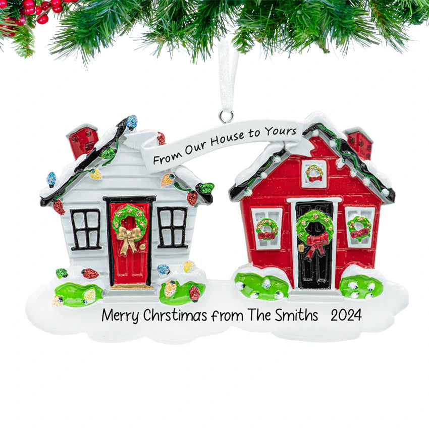 Personalized Next Door Neighbor New Home Christmas Ornament