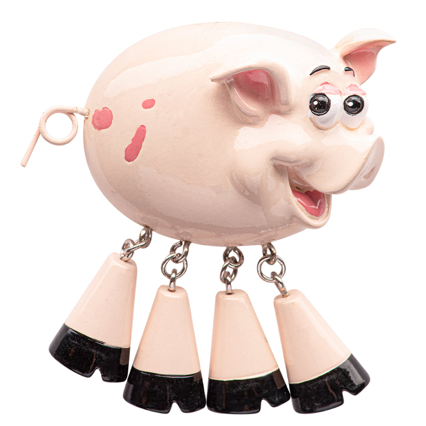 Personalized Pig Christmas Ornament - Farm Animal Gift