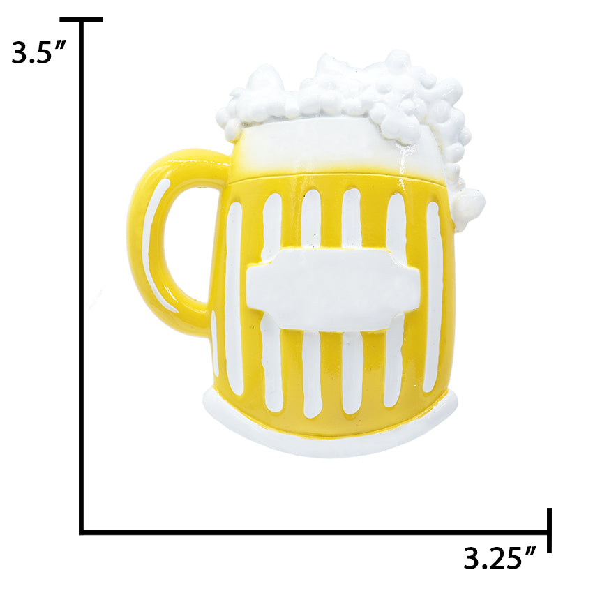 Personalized Beer Christmas Ornament / Bear Stein