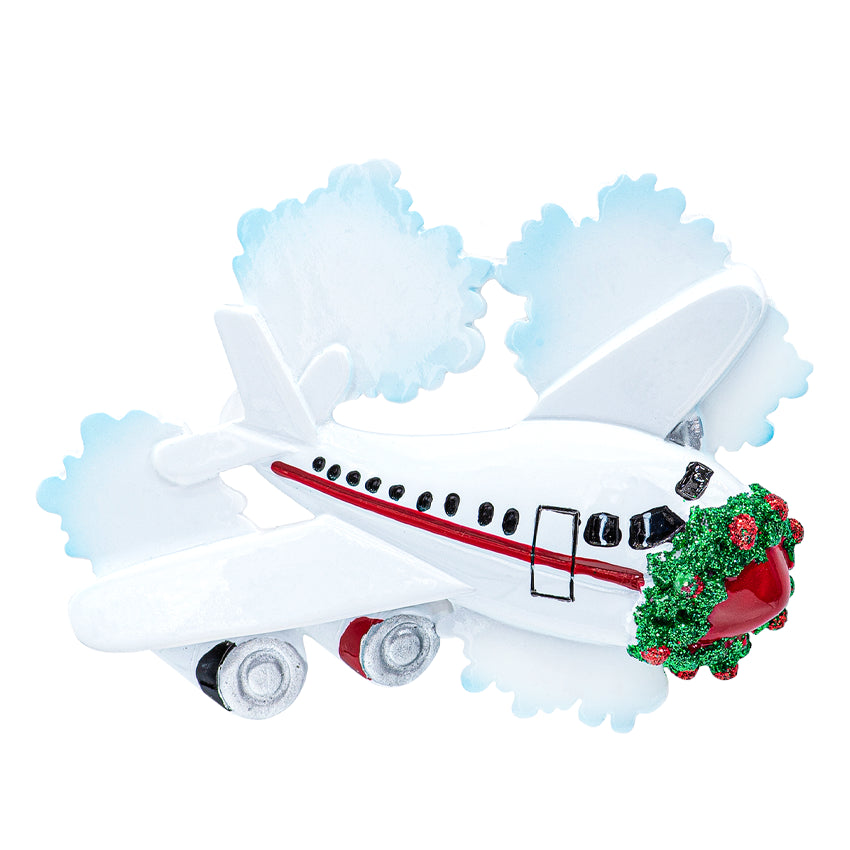 Personalized Airplane Christmas Ornament