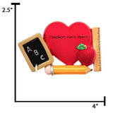 Personalized Teachers Have Heart Christmas Ornament