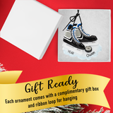 Personalized Skates Christmas Ornament / Ice Hockey