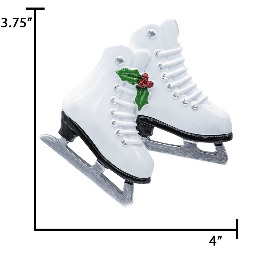 Personalized Figure Skates Christmas Ornament