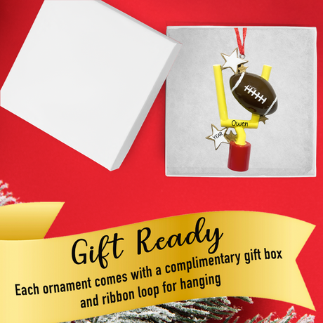 Custom Football Christmas Ornament