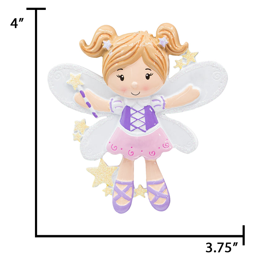 Personalized Fairy Christmas Ornament for Girls