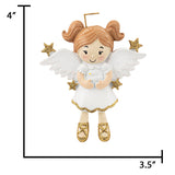 Personalized Angel with Dove Christmas Ornament - Gift for Loss of Loved One