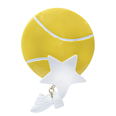 Custom Tennis Ball Christmas Ornament with Cleats