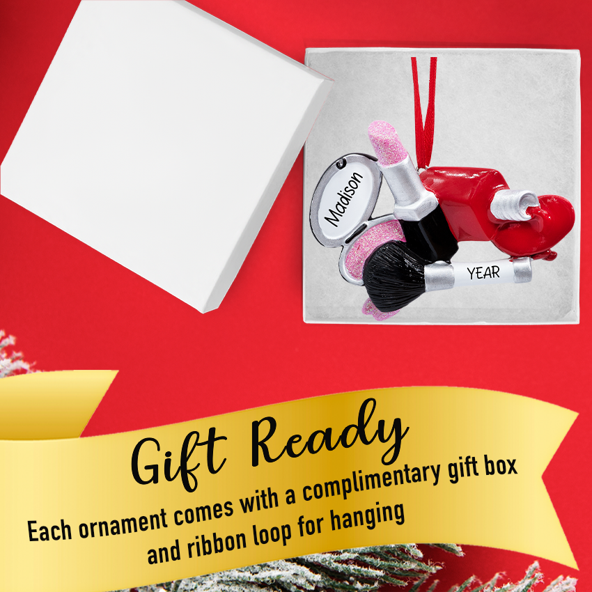Personalized Makeup Tools Christmas Ornament