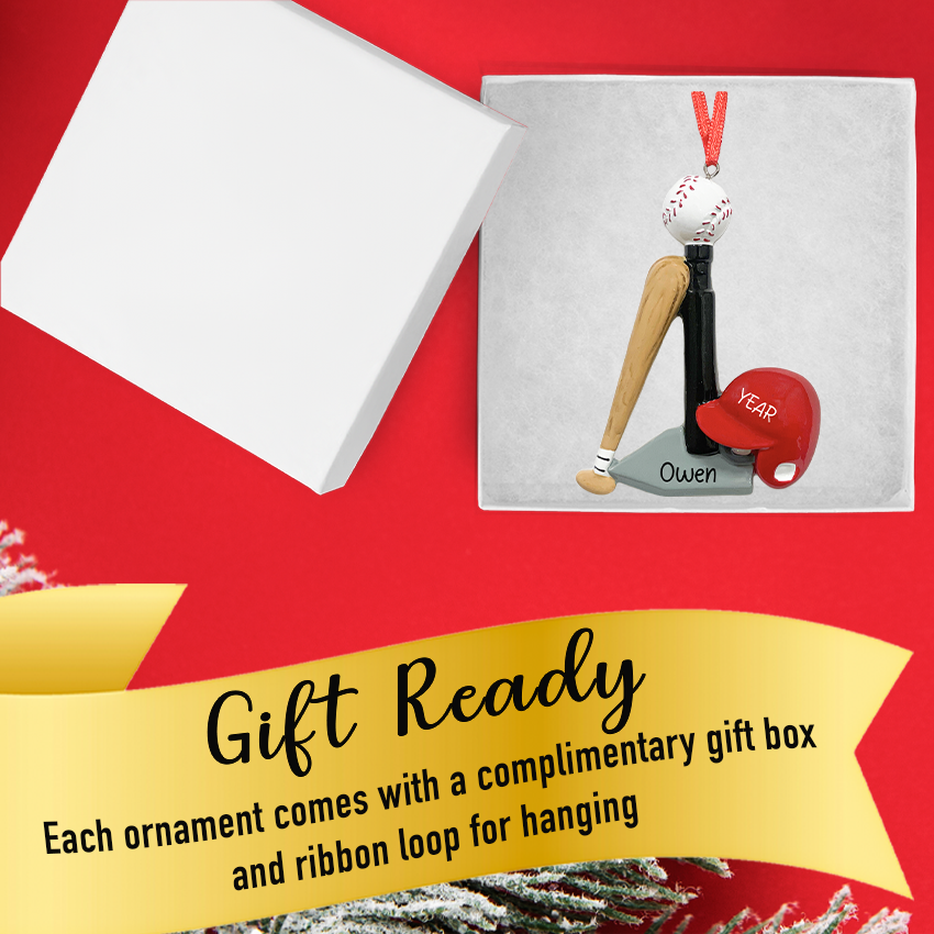 Personalized T-Ball Christmas Ornament