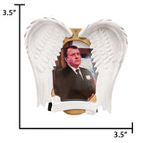 Custom Angel Wings Memorial Picture Frame Christmas Ornament