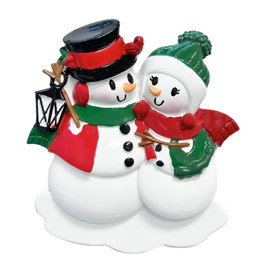 Mark your first holiday with a custom snowman lantern our first Christmas ornament.