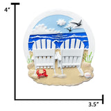 Celebrate your love with a personalized beach chair couple Christmas ornament from Gift Shopie.