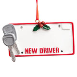 Personalized driver's license Christmas ornament with custom name and details, ideal for celebrating new drivers and their achievements during the holiday season.